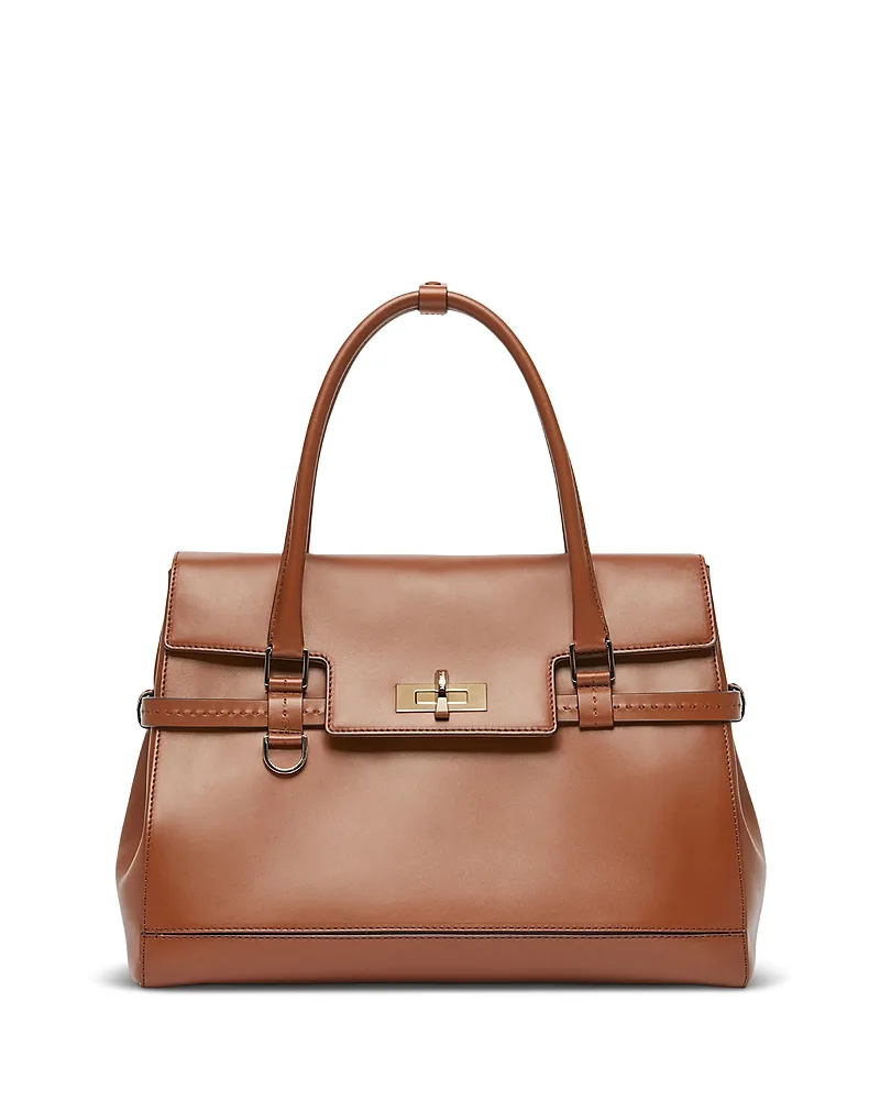 Medium Margaux Convertible Leather Handbag by Max Mara