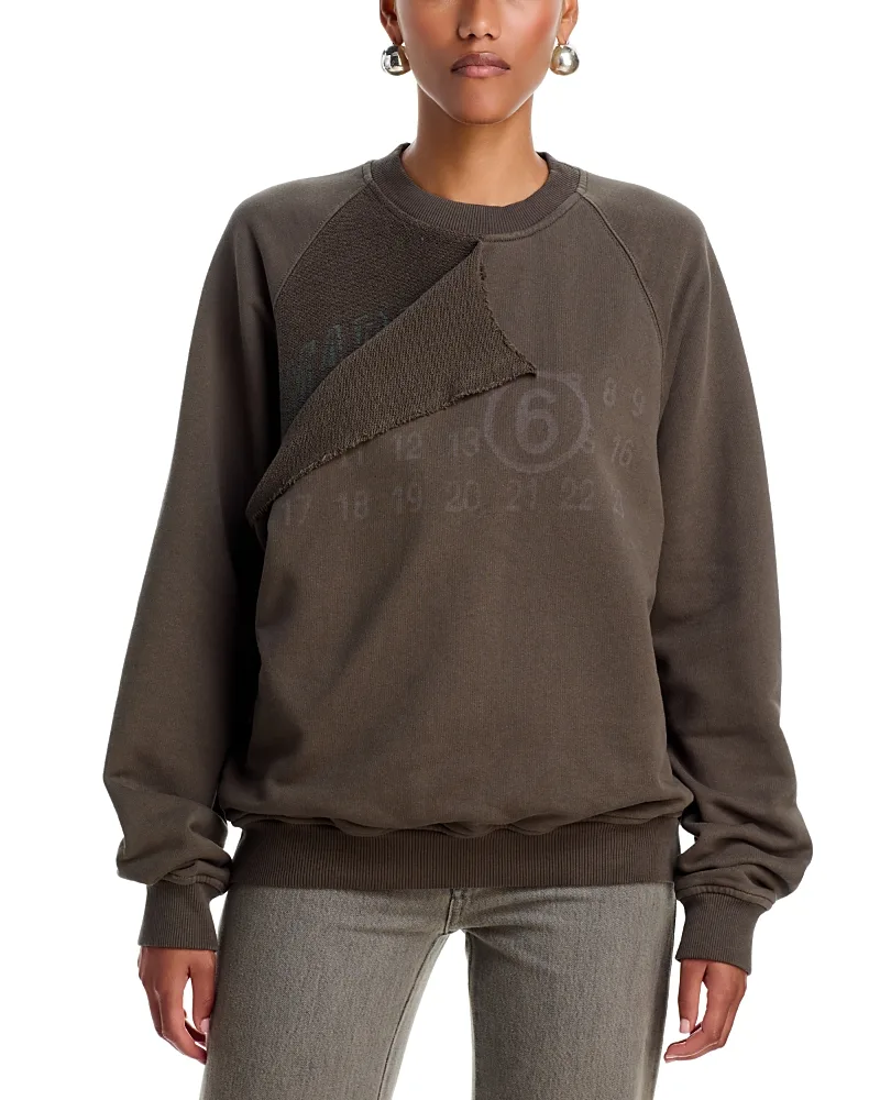 MM6 Maison Margiela Cotton Graphic Sweatshirt by Maison Margiela