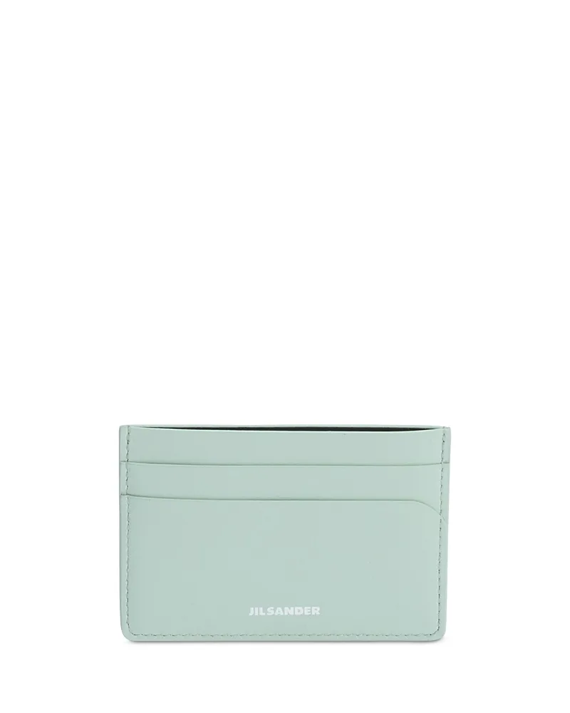 Curve Leather Card Holder by Jil Sander