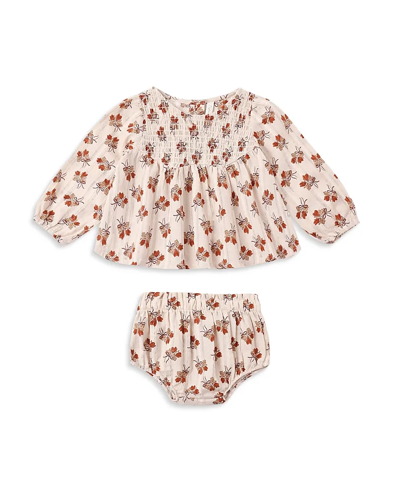 Sophia Bouquet Cotton Top & Bloomer Set by Rylee + Cru