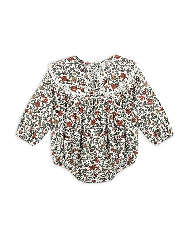 Fern Holiday Floral Cotton Romper by Rylee + Cru
