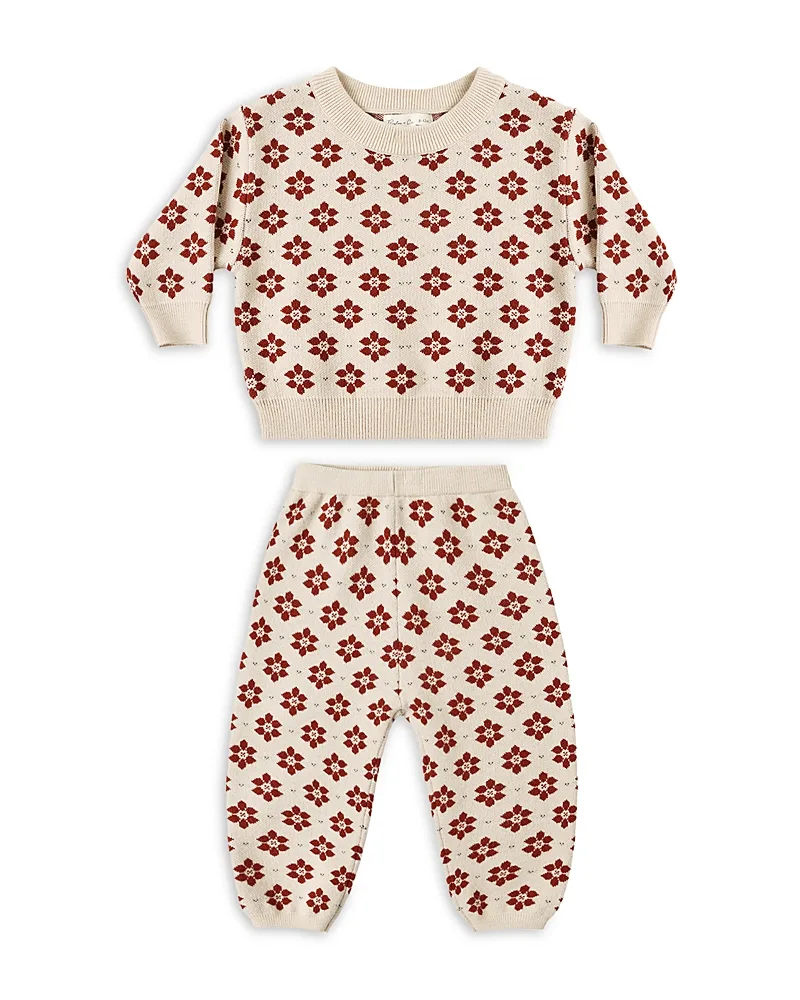 Poinsettia Shiloh Sweater & Joggers Set by Rylee + Cru