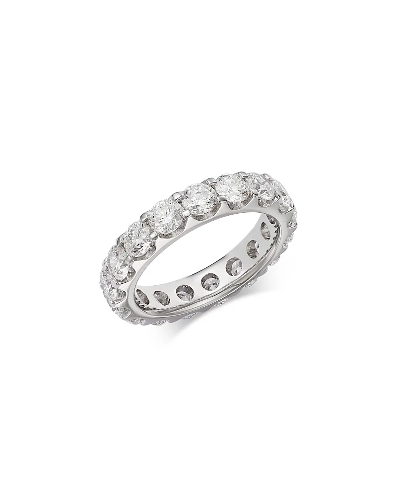 Luxe Collection Certified Lab Grown Diamond Eternity Band in 14K White Gold, 4.0 Tcw
