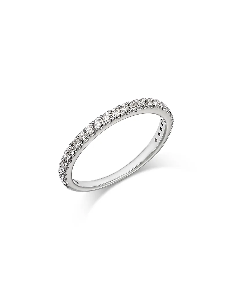 Luxe Collection Certified Lab Grown Diamond Half Pave Band in 18K Gold, 0.33 Tcw
