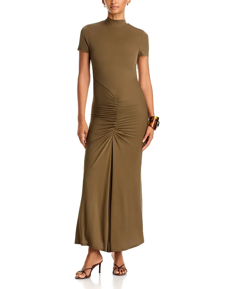 Alana Ruched Maxi Dress by Toccin