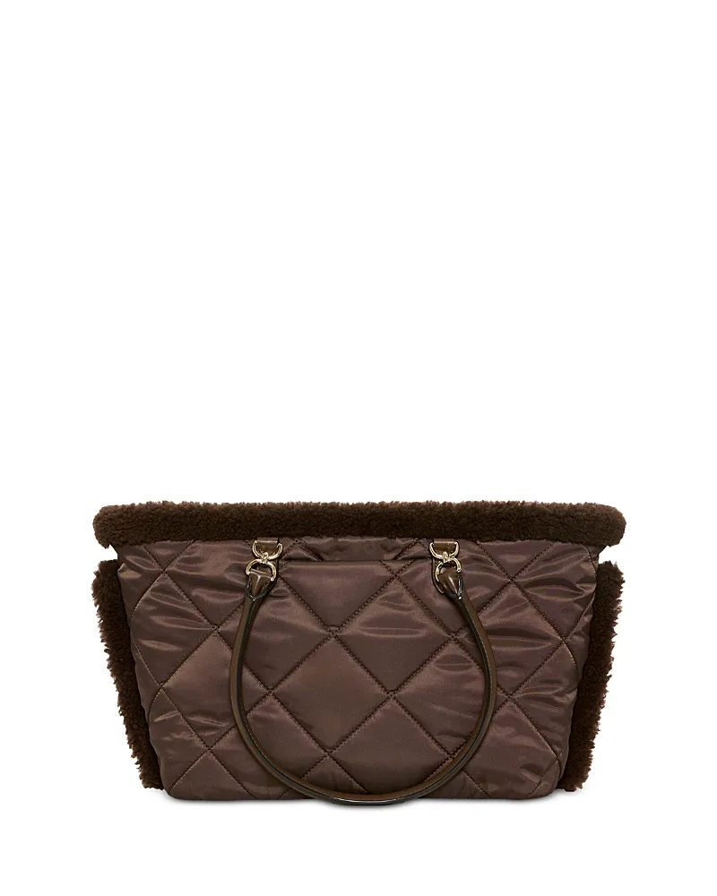 Madison East West Shearling Trim Tote by MZ Wallace