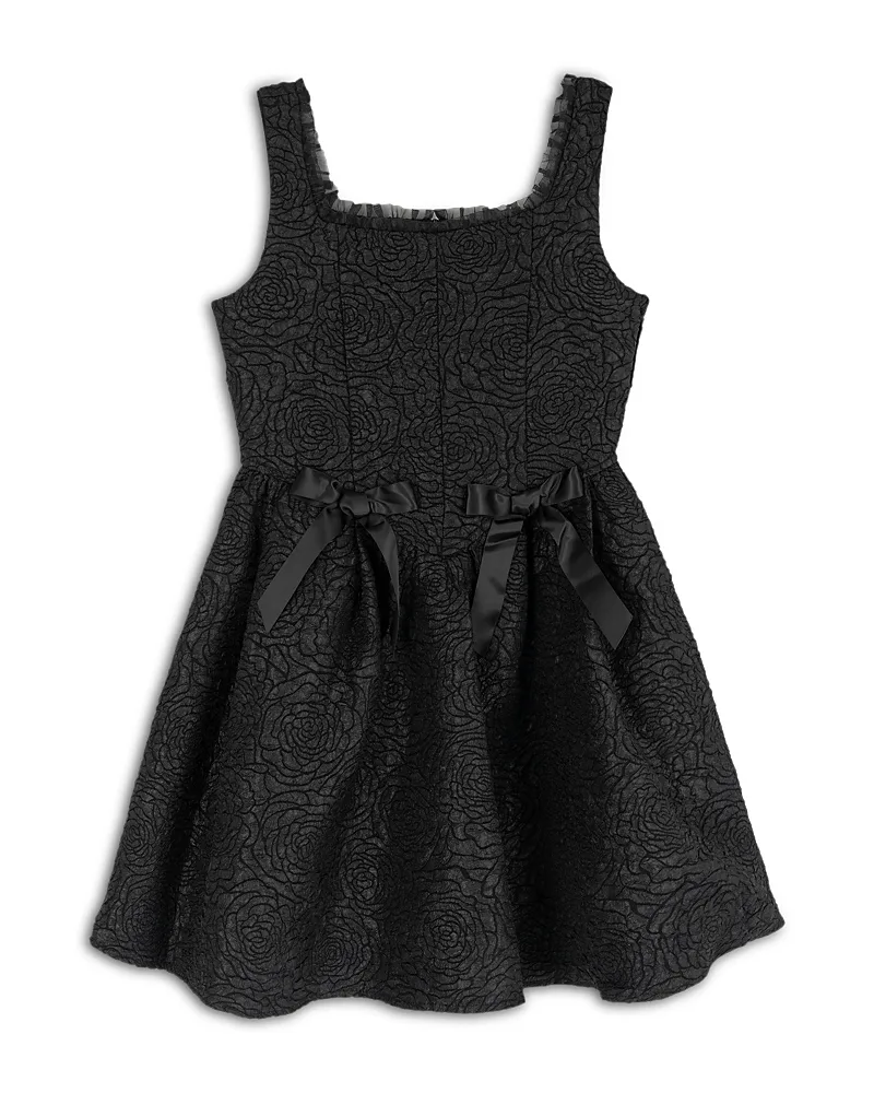 Rare Editions Textured Brocade Fit and Flare Dress by Juliette