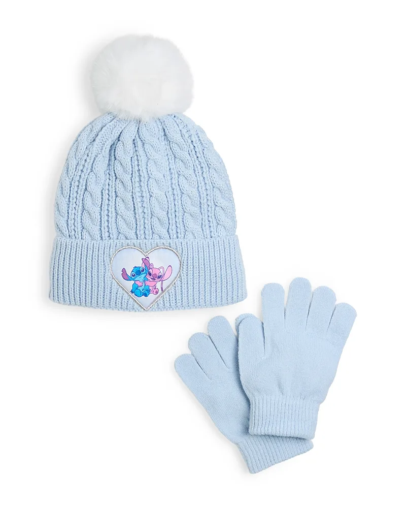 Stitch & Angel Hat & Gloves Set by Capelli