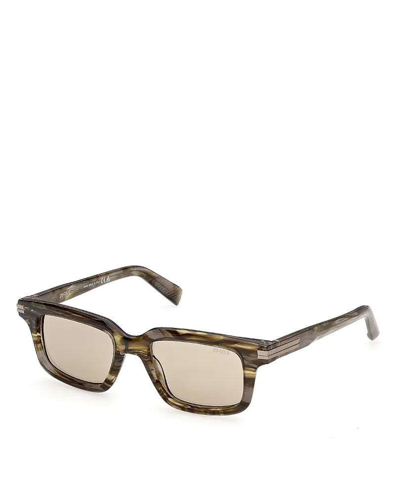 Rectangular Sunglasses, 52mm by Zegna