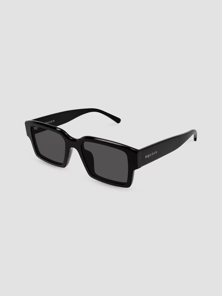 Logo 53MM Squared Sunglasses by Alexander McQueen