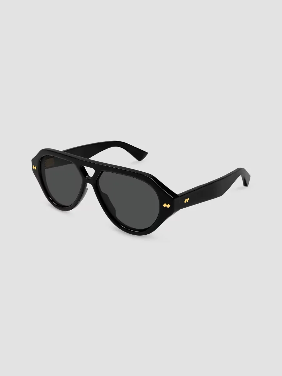 STUDS 56MM Ribbon Pilot Sunglasses by Bottega Veneta