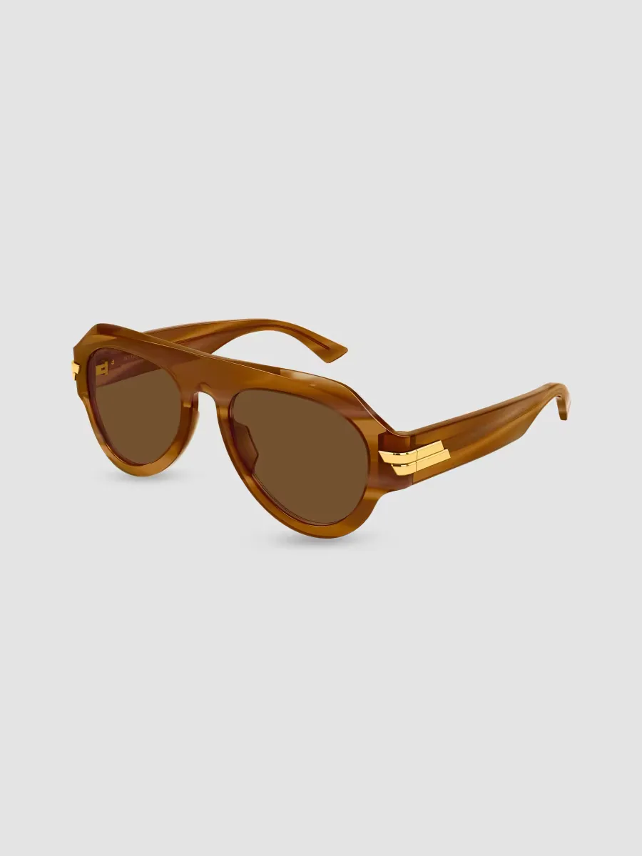 Ribbon Bv1488S Bold Ribbon 53MM Pilot Sunglasses by Bottega Veneta