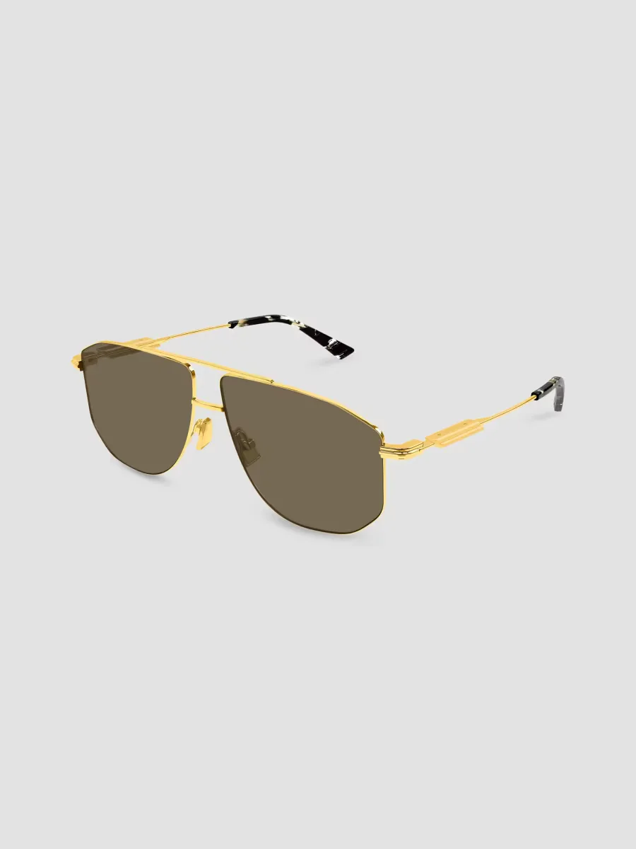 Ribbon Bv1509S Snap Ribbon 59MM Metal Navigator Sunglasses