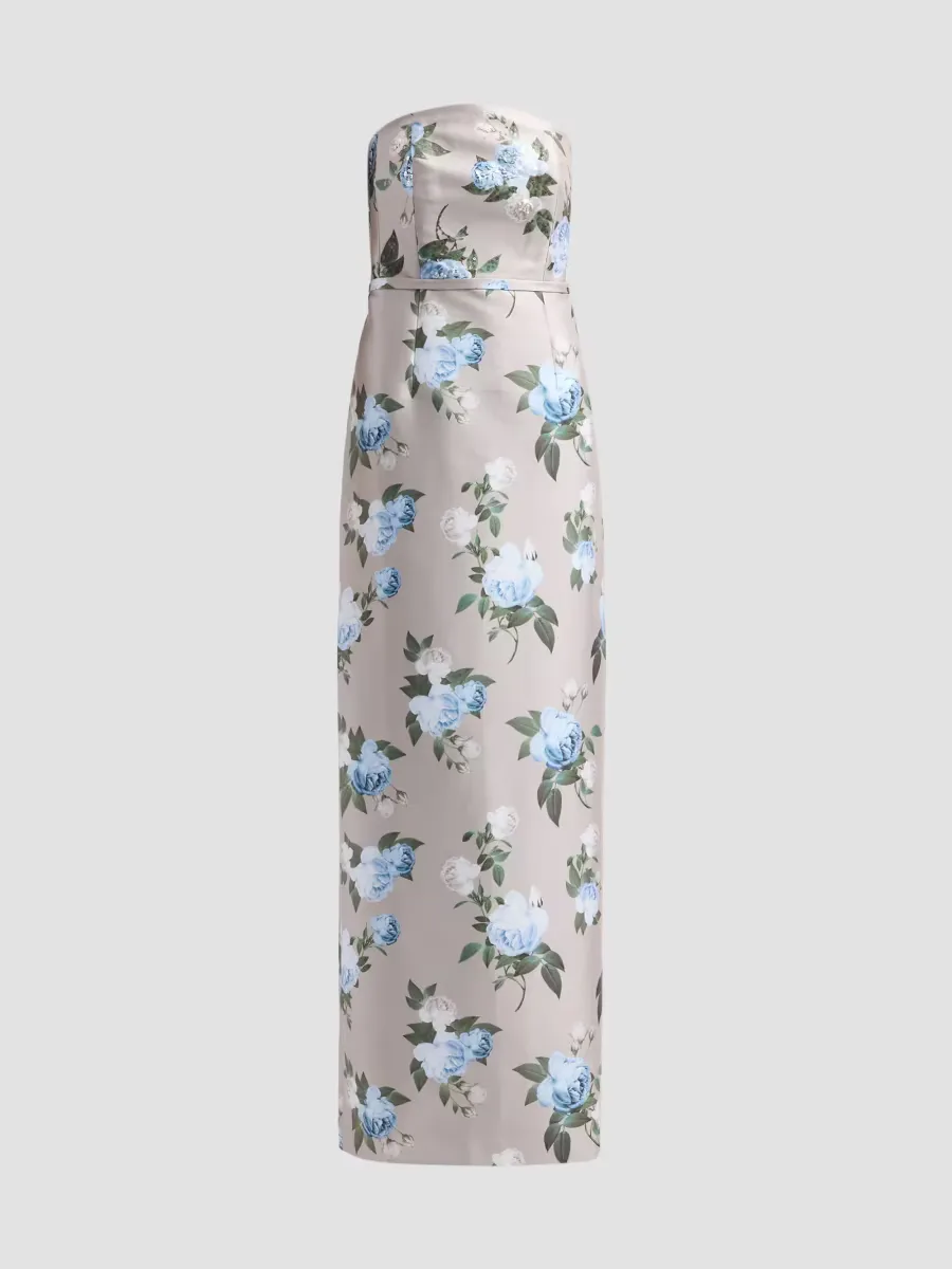 Sophia Floral Strapless Column Gown by SACHIN BABI