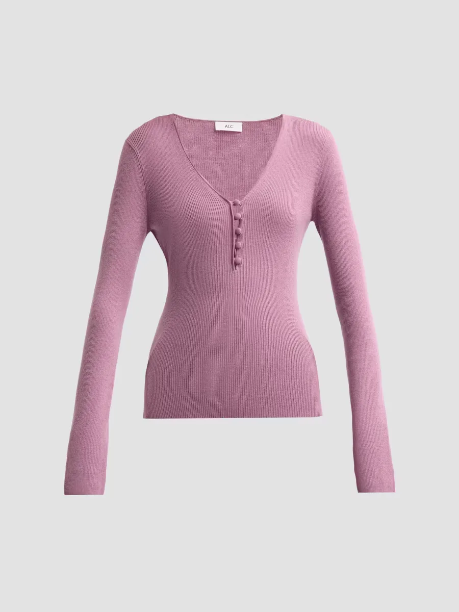 Tate Virgin Wool-Blend V-Neck Sweater by A.L.C.