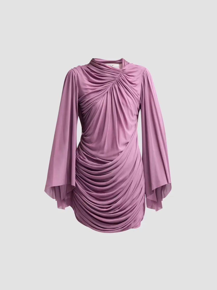 Celia Draped Bell-Sleeve Mini Dress by A.L.C.