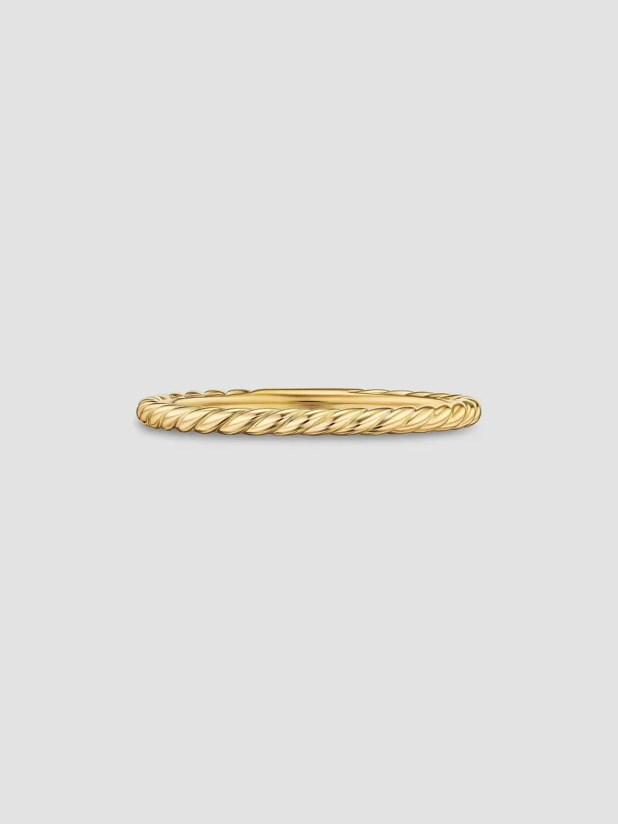 Petite Modern Renaissance Band Ring in 18K Yellow Gold, 1.7MM by David Yurman