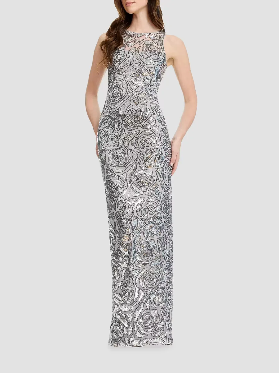 Laney Sequined Maxi Dress by Dress the Population
