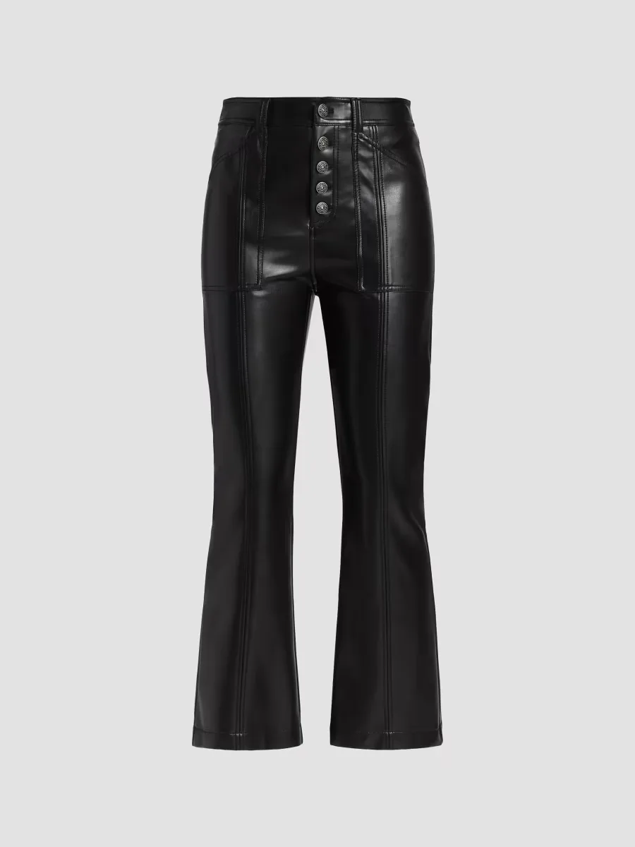 Wallace Faux Leather Pants by Cinq  Sept