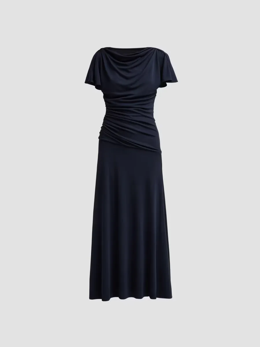 Avielle Draped Midi Dress