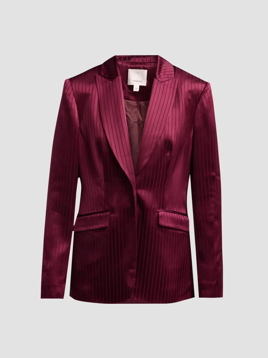 Georgia Satin Stripe Cheyenne Blazer by Cinq  Sept