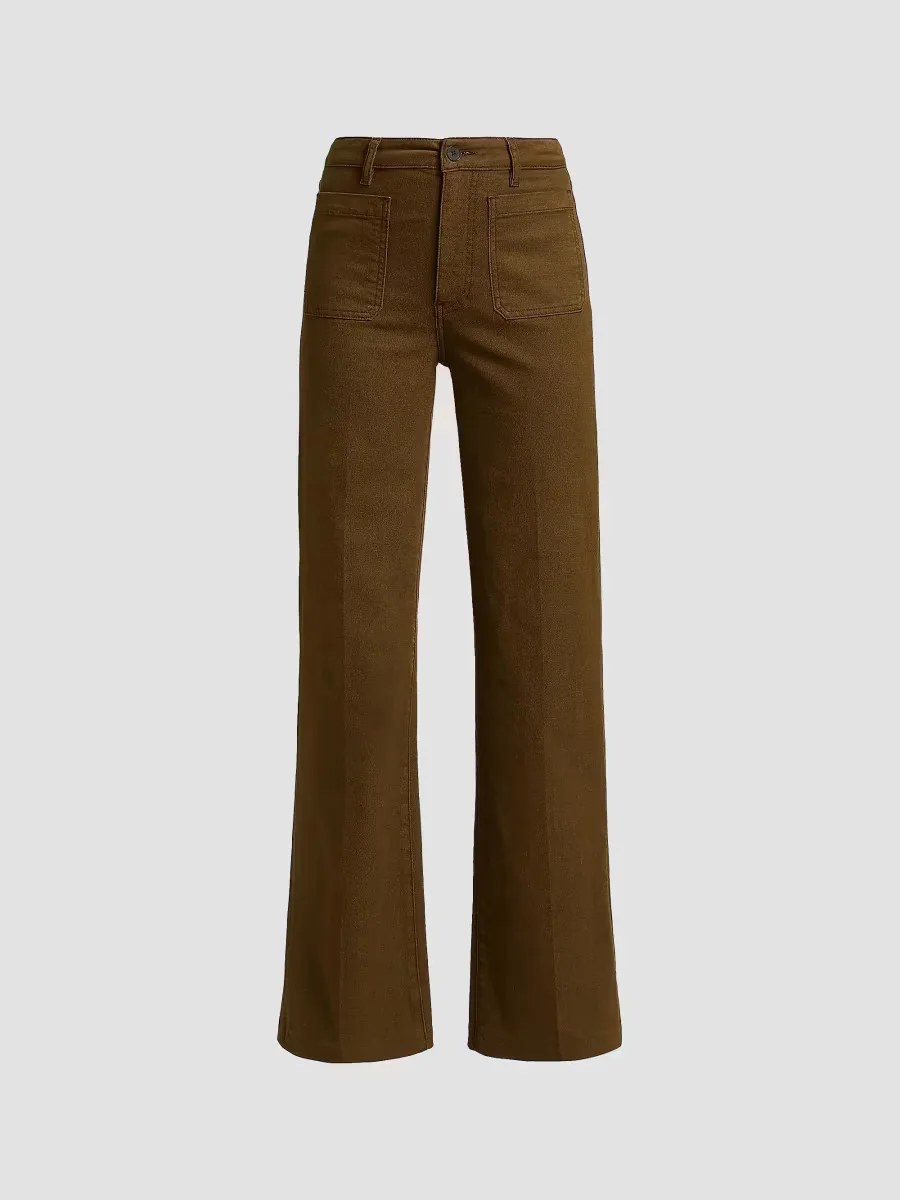 The Refined High-Rise Wide Flared Jeans by FRAME