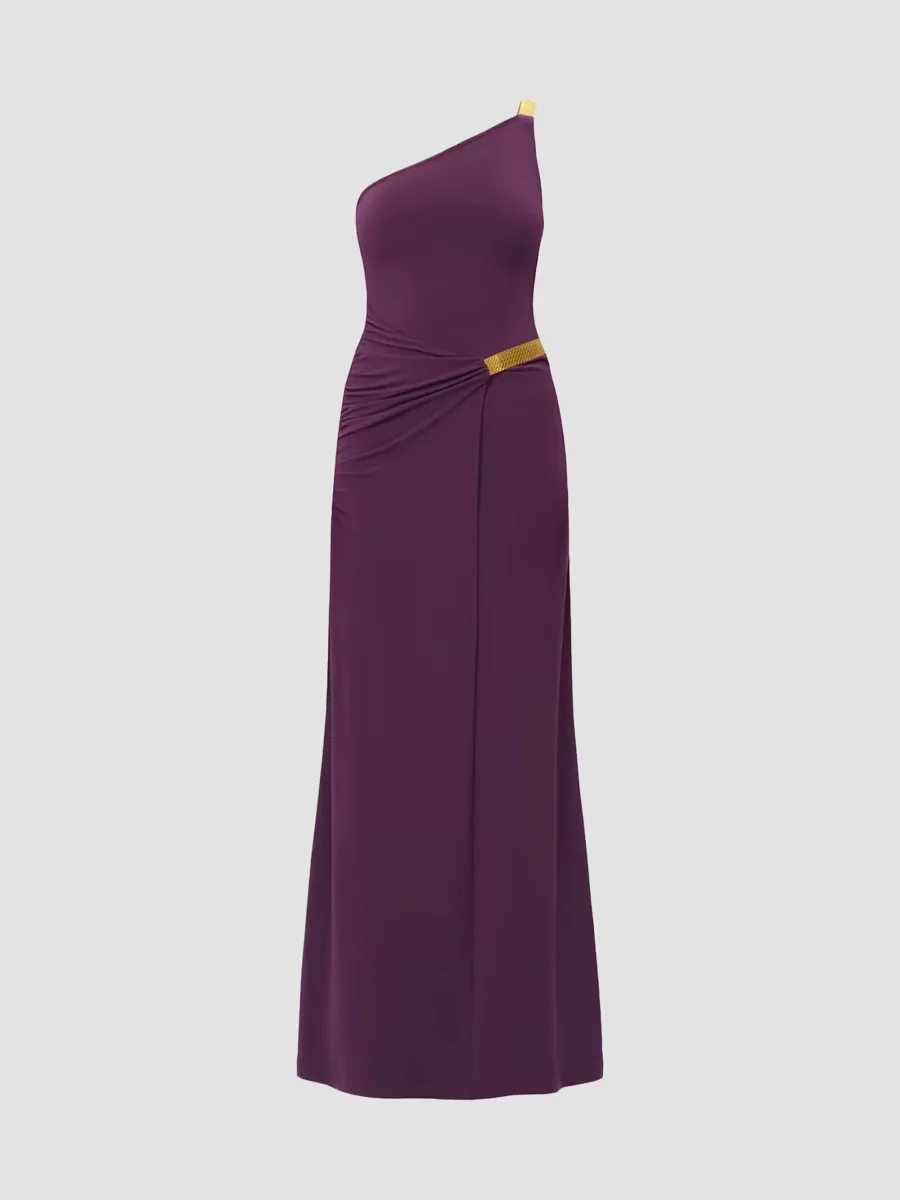 The Teresa Stretch One-Shoulder Gown