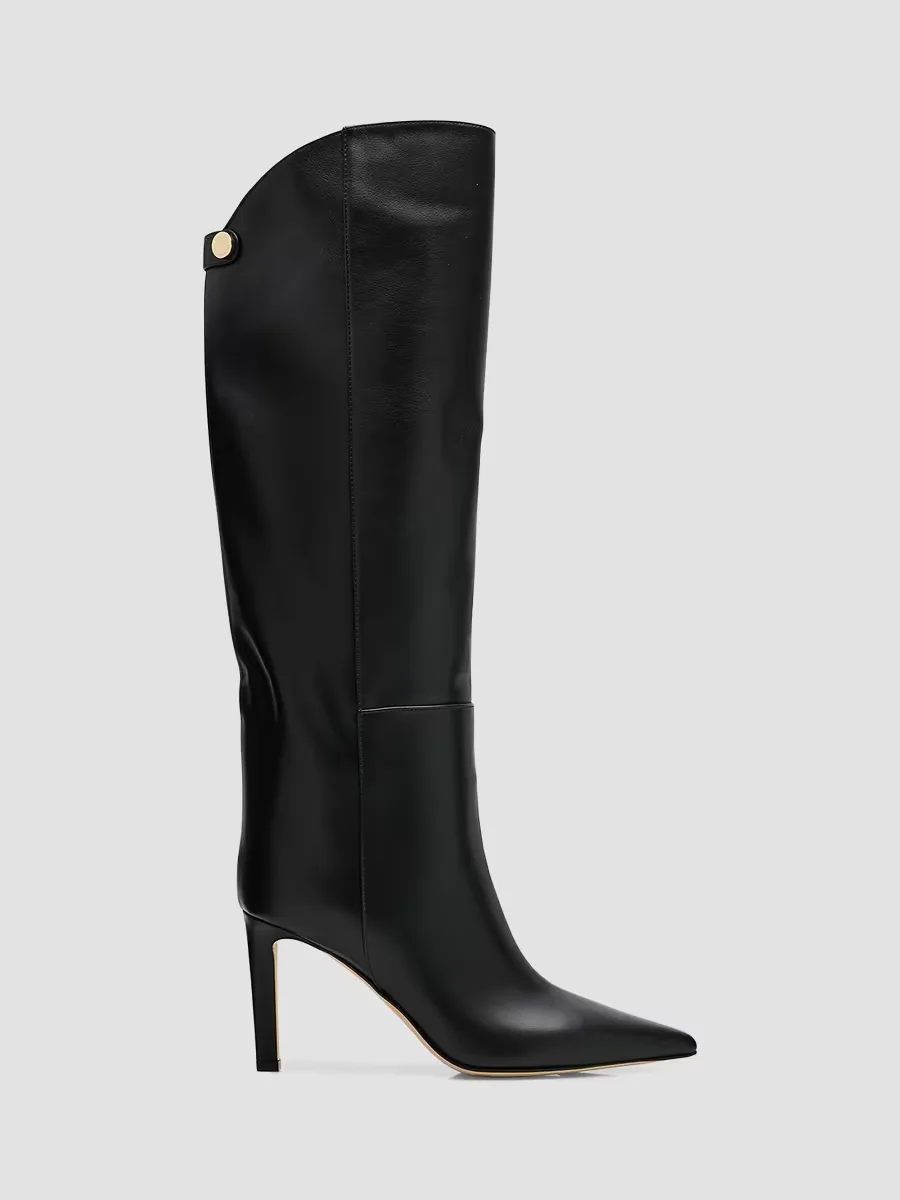 Alizze 85MM Leather Knee-High Boots