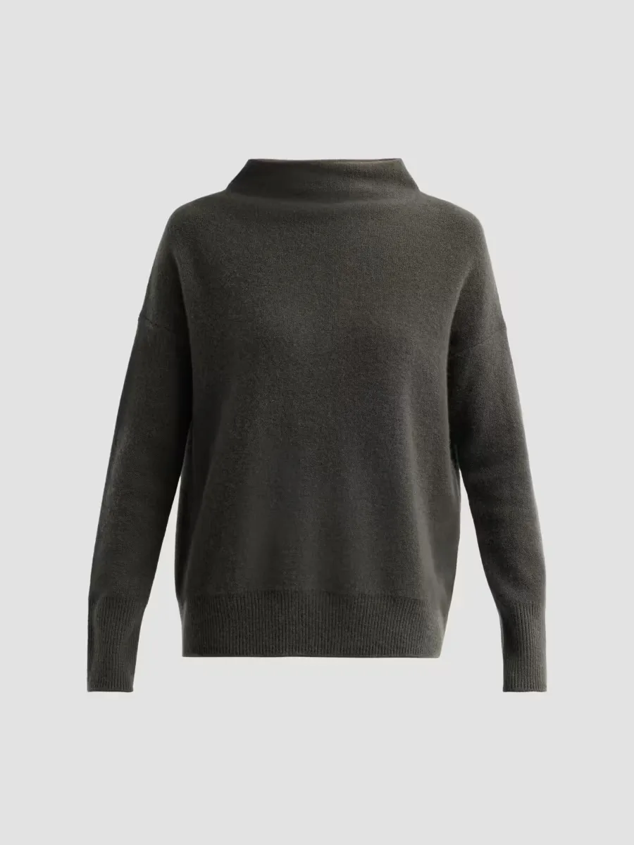Funnelneck Cashmere Sweater
