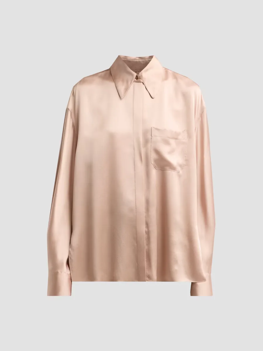 Silk Dolman-Sleeve Shirt by Vince