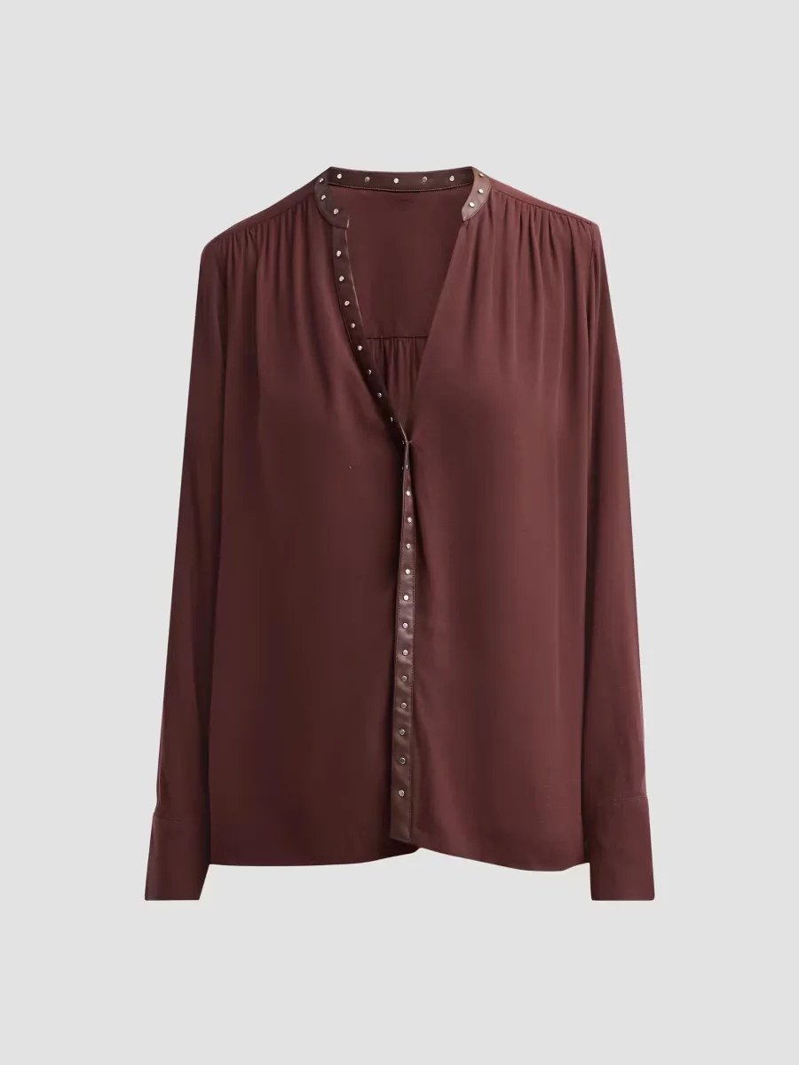 Studded Crepe Top by Vince