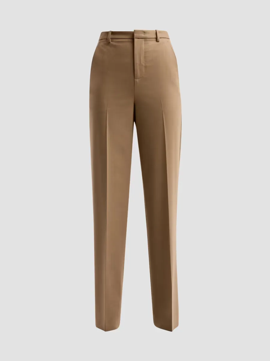 Elsa Wool-Blend High-Rise Straight-Leg Trousers by Vince