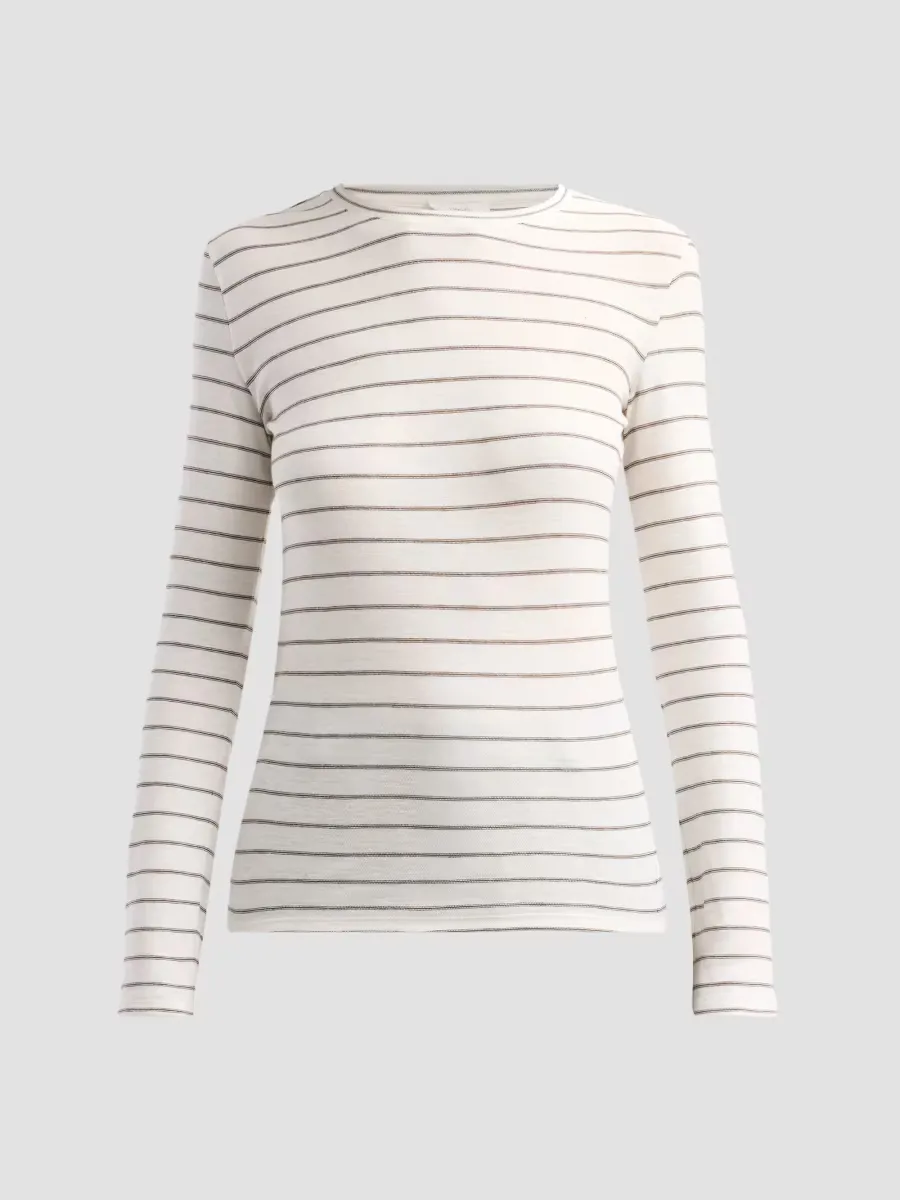 Striped Cotton Long-Sleeve Top by Vince