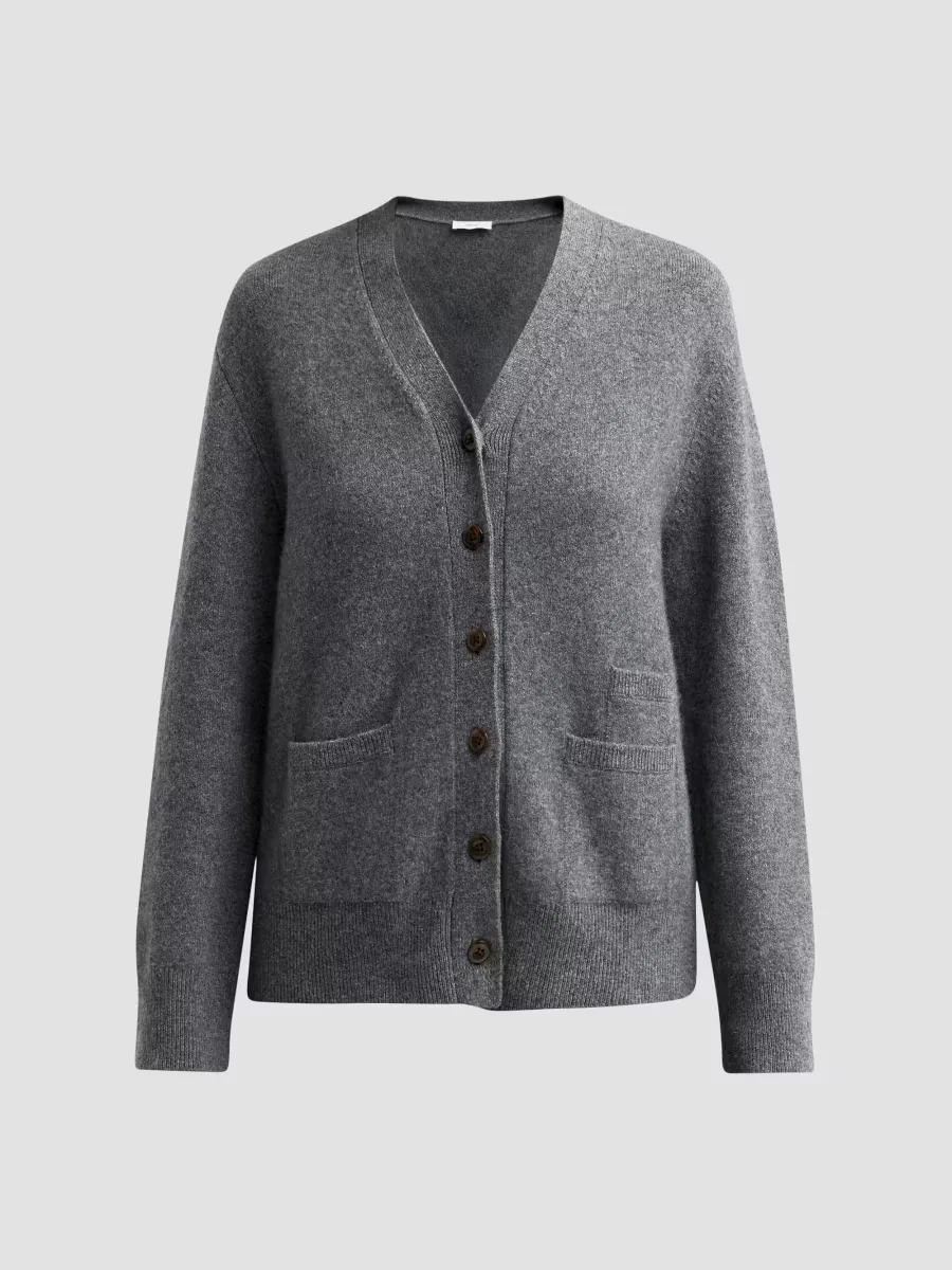 Stretch Wool-Blend Cardigan by Vince