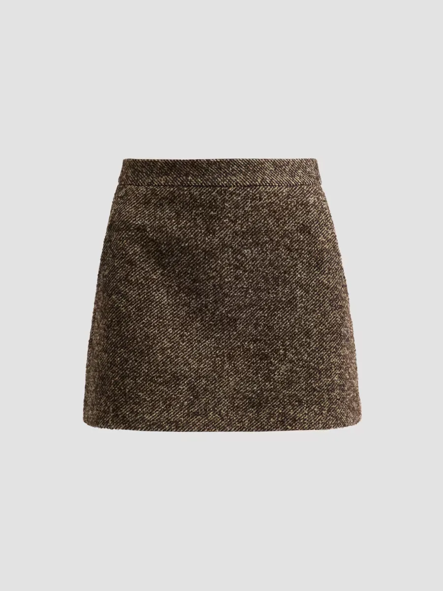 Bouclé Twill Skort by Vince
