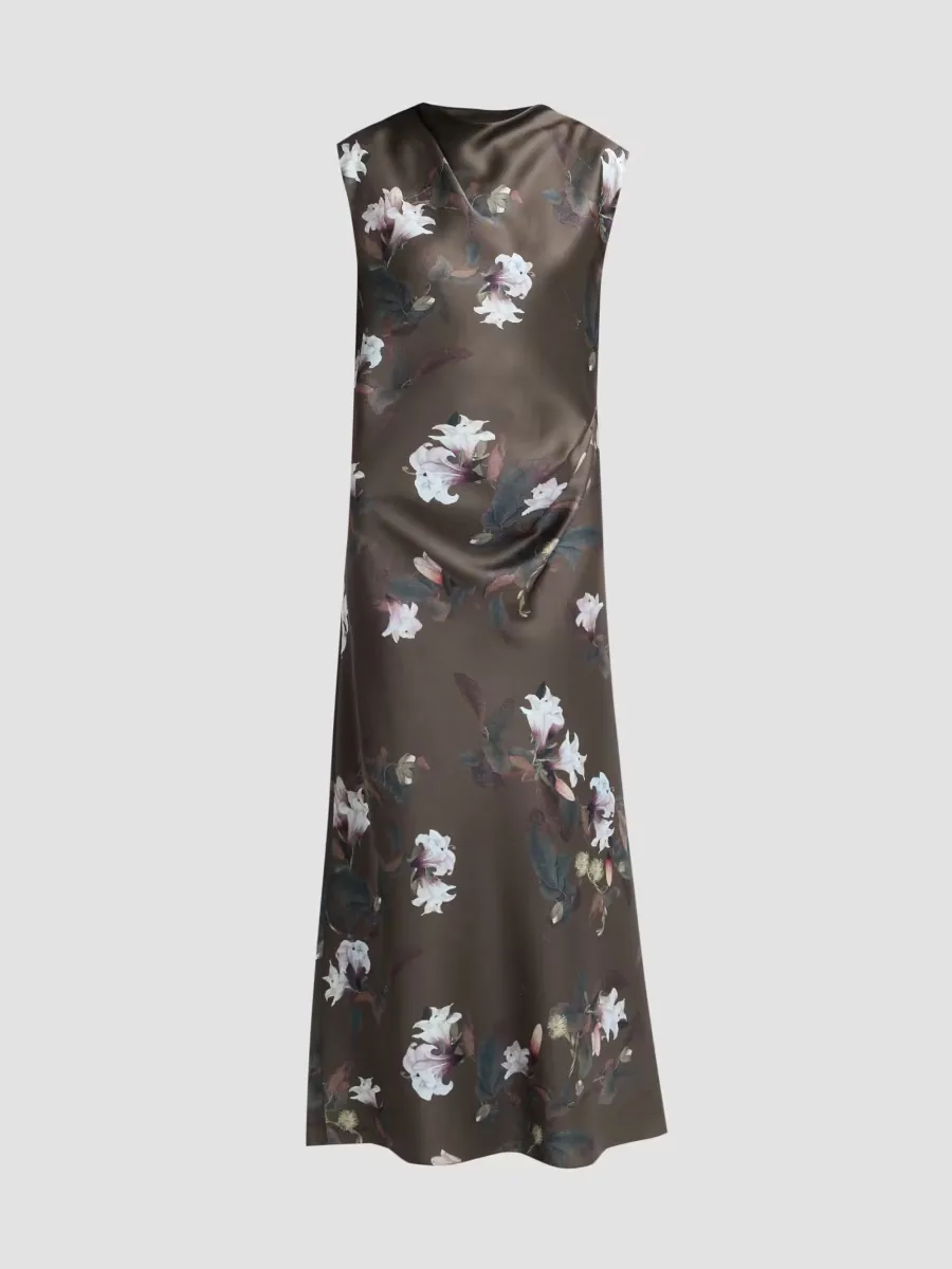 Vine Drapeneck Maxi Dress by Vince