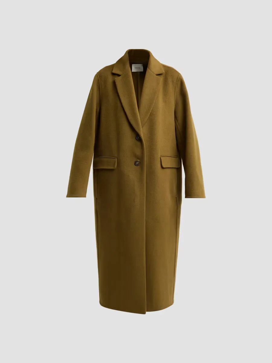 Wool-Cashmere Longline Coat by Vince