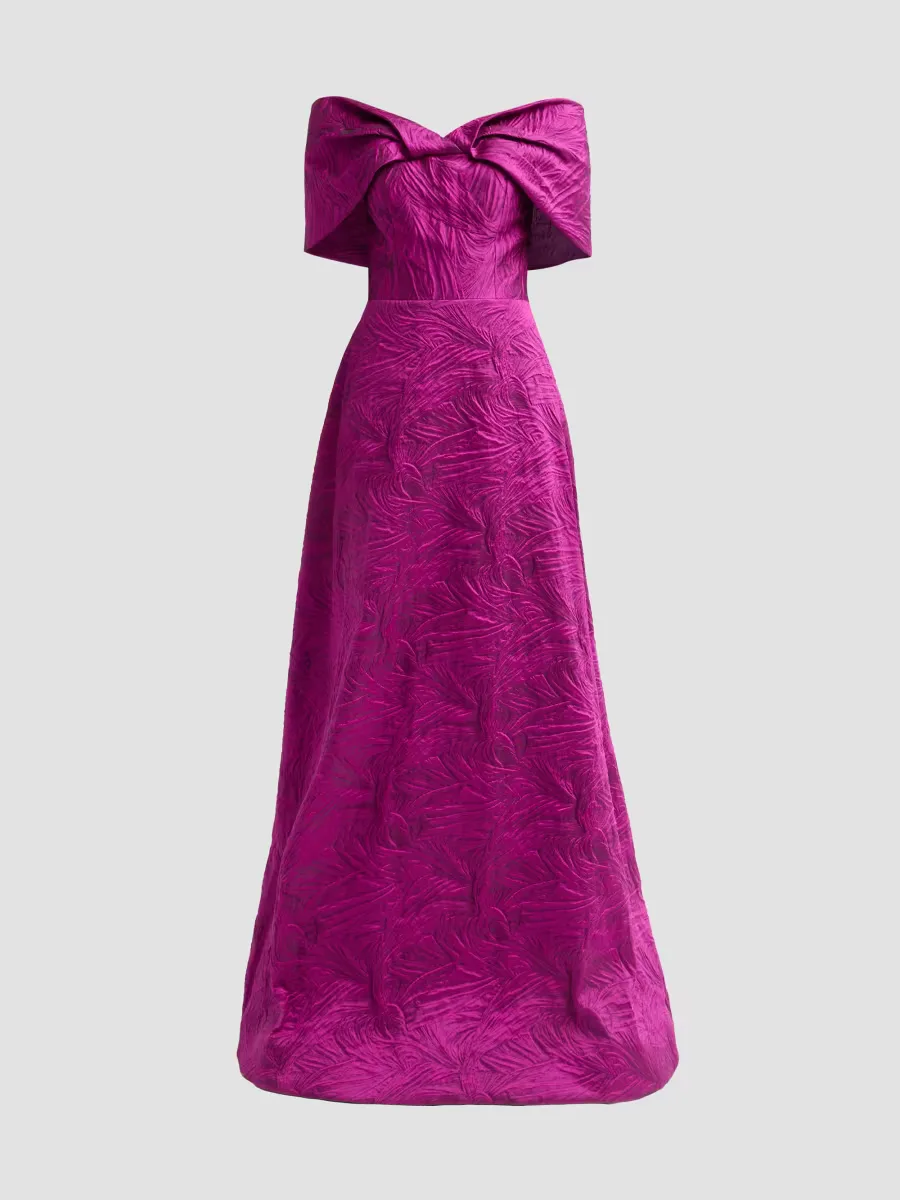 Jacquard Knot Gown