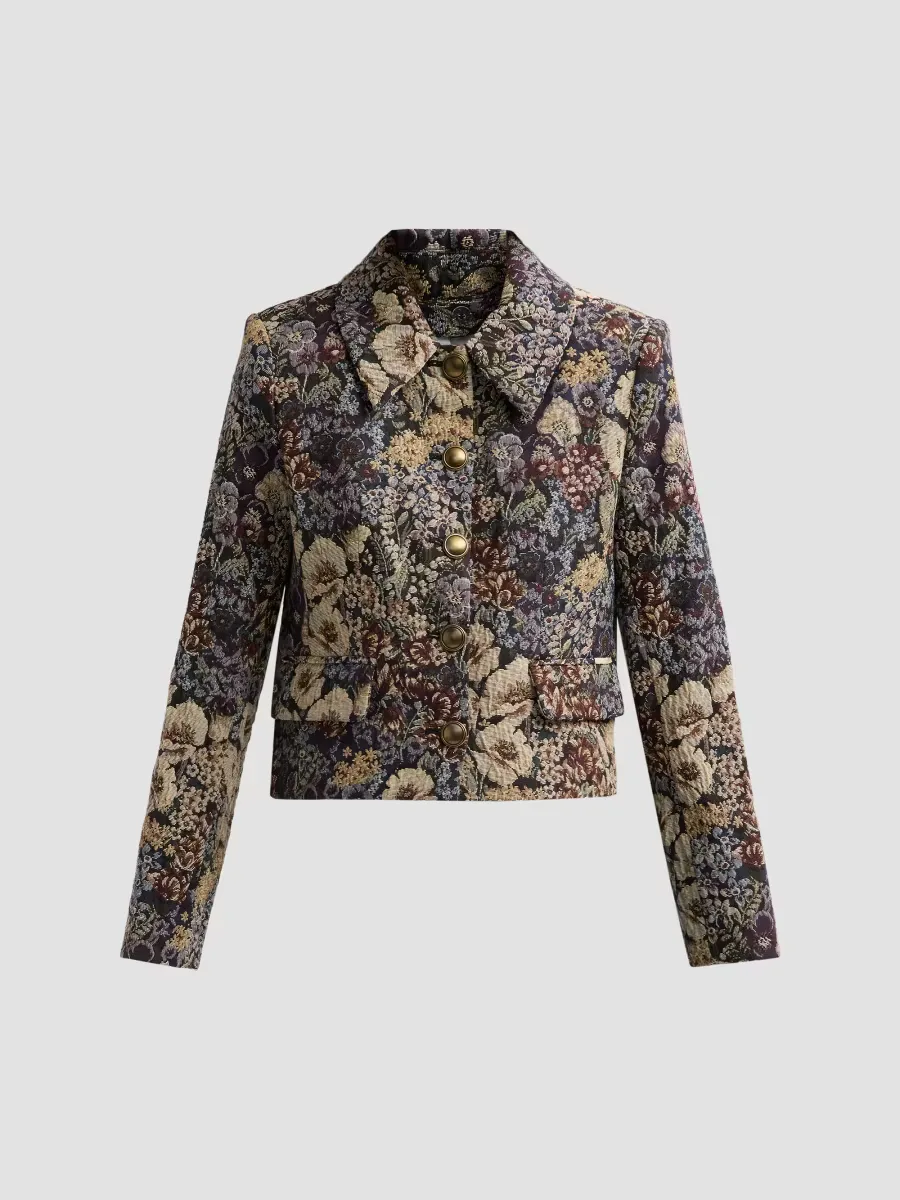 Mabel Floral Short Jacket by Veronica Beard