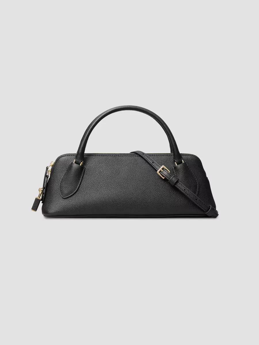 Lock Leather Top Handle Bag by Tory Burch