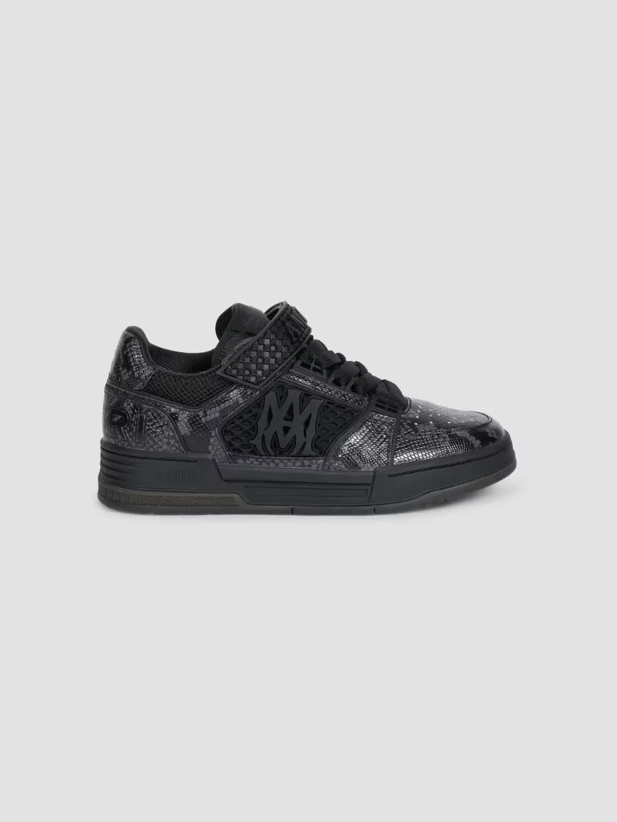 Printed Python Skel Low-Top Sneakers by AMIRI