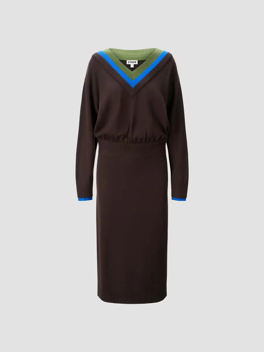 Normandy Wool Sweater Midi Dress by STAUD