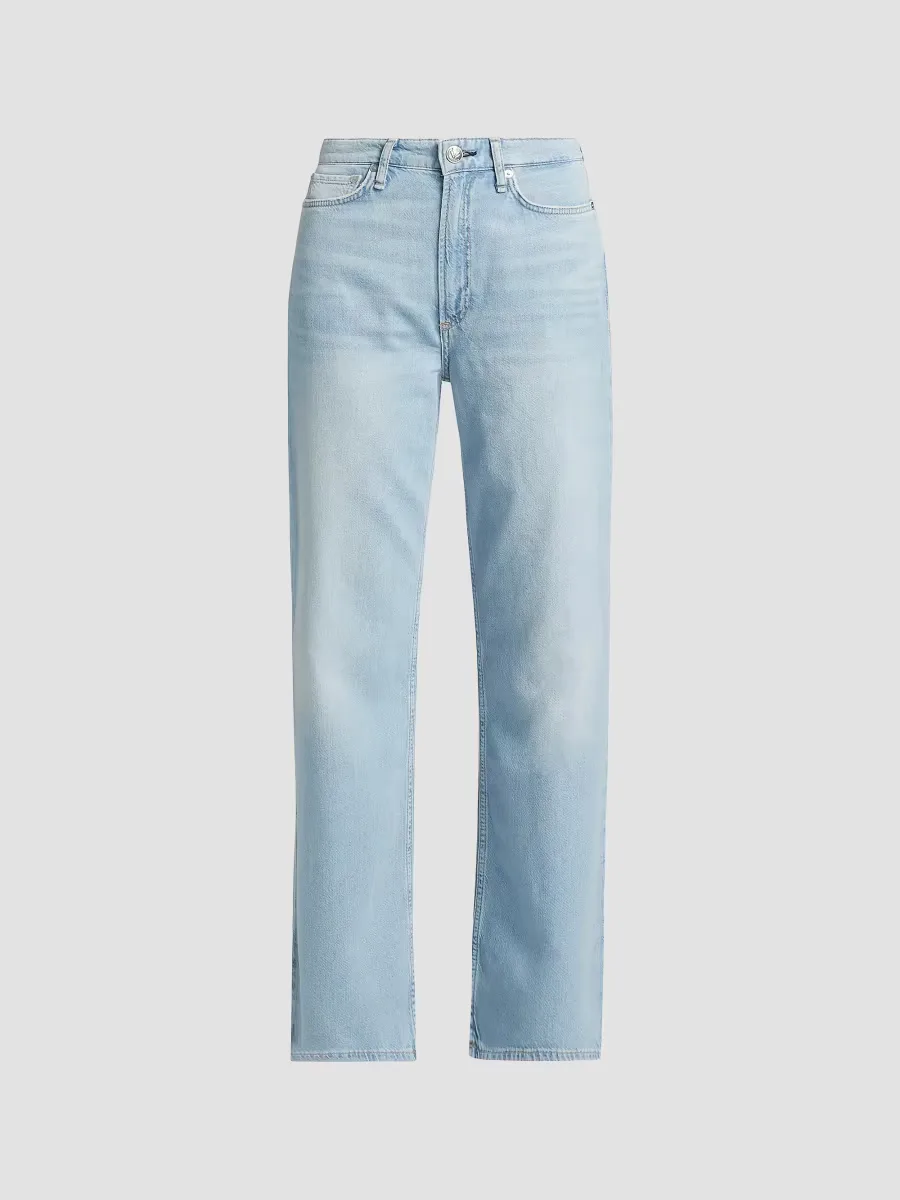 Logan Featherweight Mid-Rise Wide-Leg Jeans by rag & bone