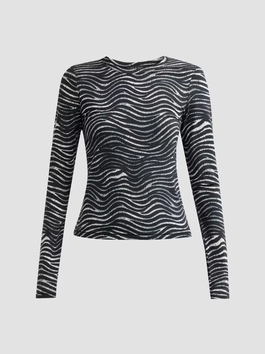 Luca Zebra Long-Sleeve T-Shirt by rag & bone