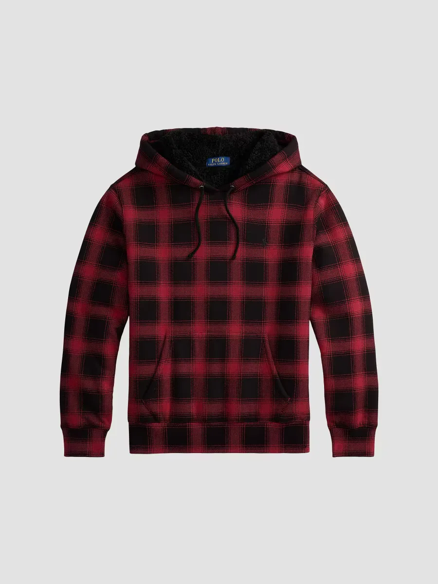 Magic Cotton Fleece Plaid Hoodie by Polo Ralph Lauren