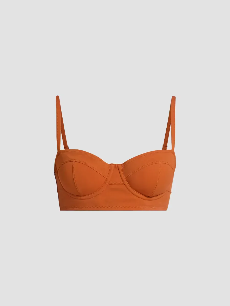 Zahara Bra-Cup Bikini Top by Ulla Johnson