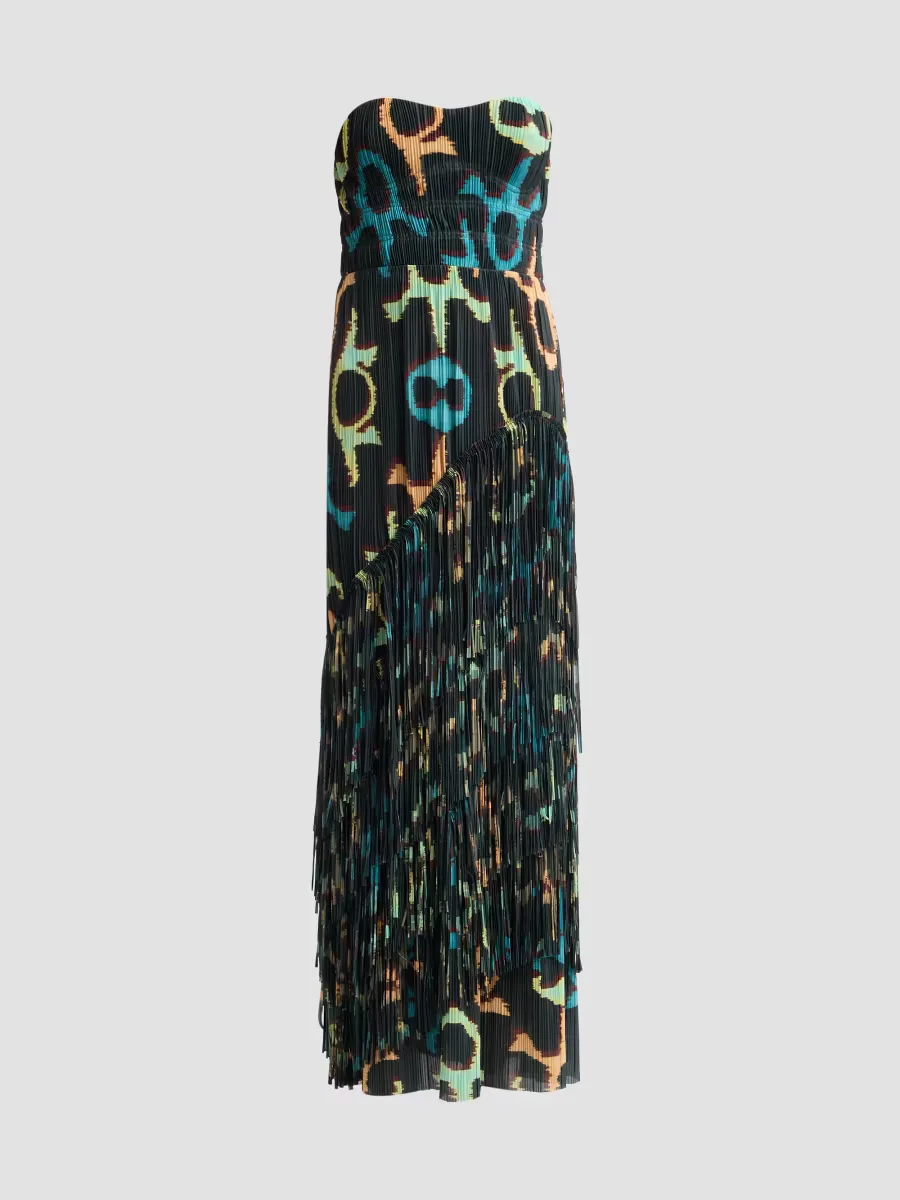 Cosmo Patterned Fringed Maxi Dress by Ulla Johnson
