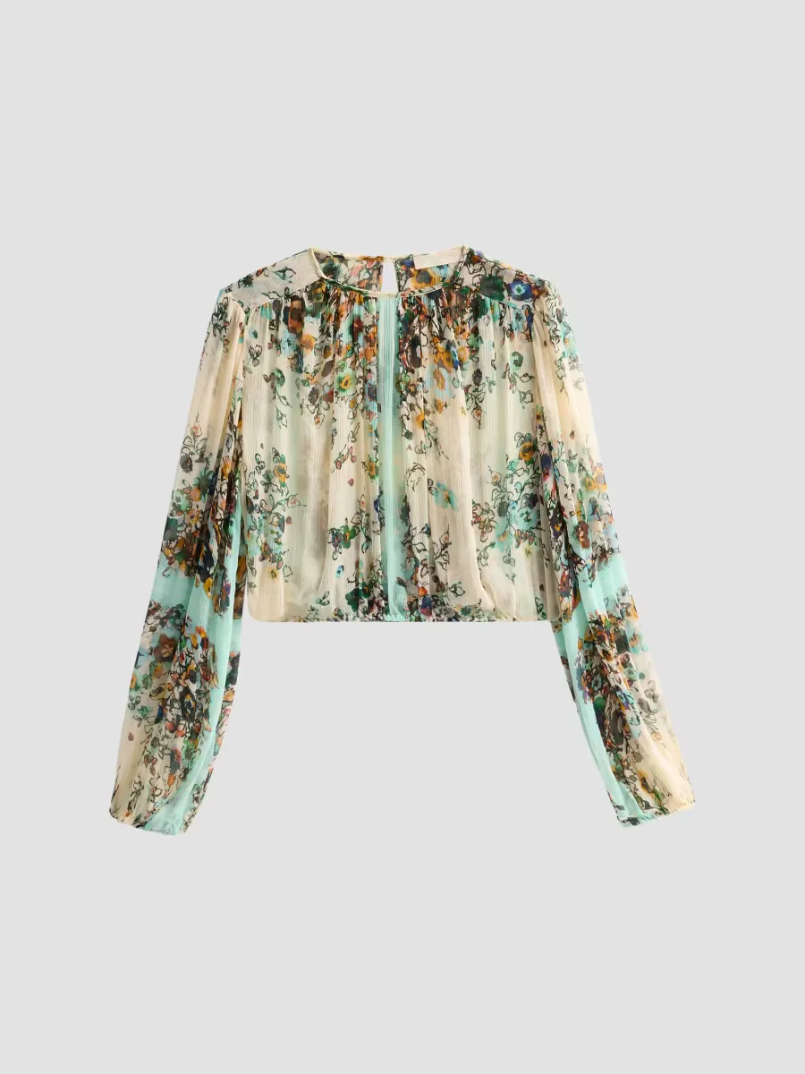 Elenora Floral Silk Blouse by Ulla Johnson