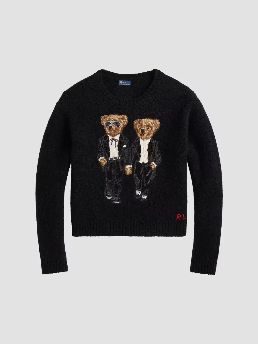 Polo Bear Wool-Blend Crewneck Sweater by Polo Ralph Lauren