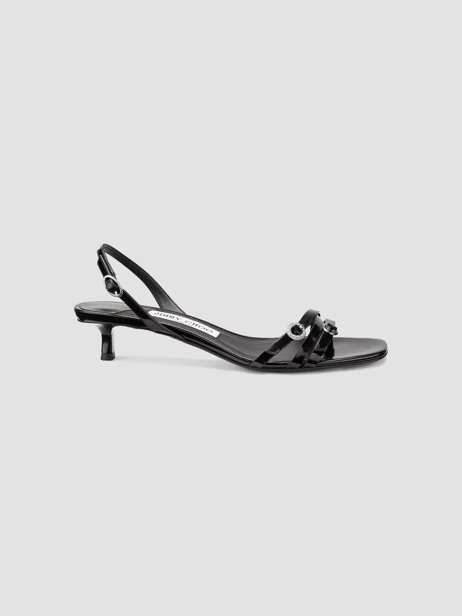 Kaira 35MM Spazzolato Leather Sandals by Jimmy Choo